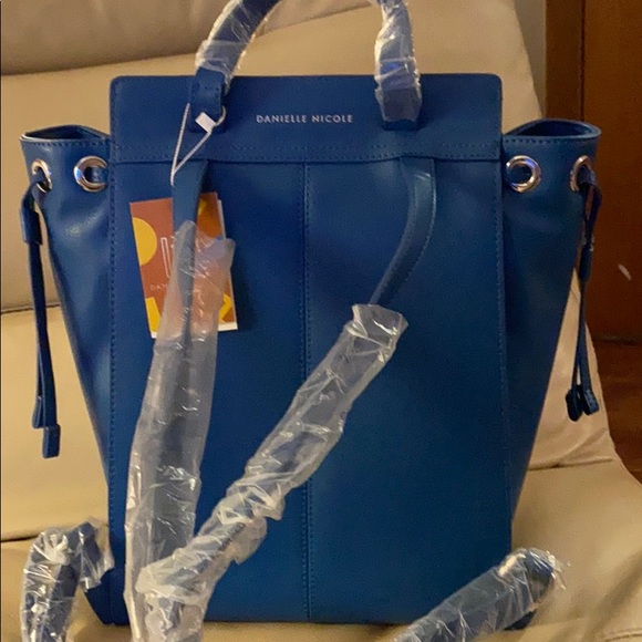 Blue backpack tote - Picture 3 of 6